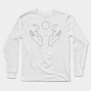 MOON PHASE (light background) Long Sleeve T-Shirt